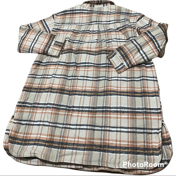 Womens Plaid Shirt Shacket Universal 